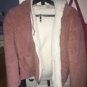 NWT reversible teddy coat